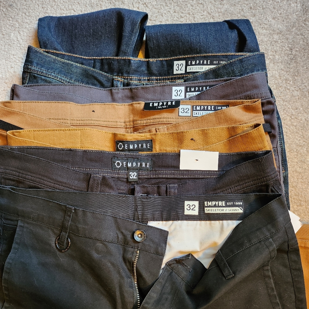 Lot of 6 mens Empyre size 32 pants